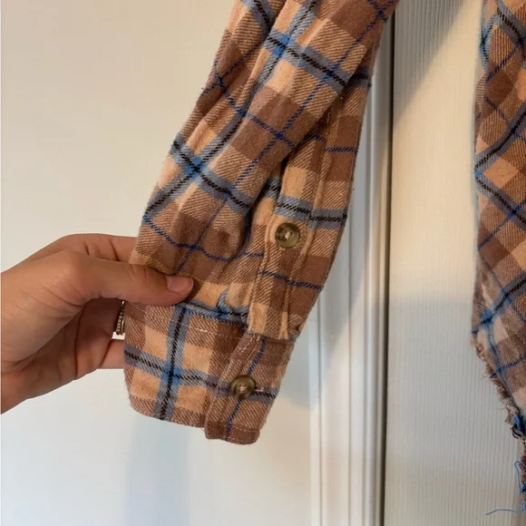 Free People Happy Hour Plaid Shirt - Picture 3 of 5